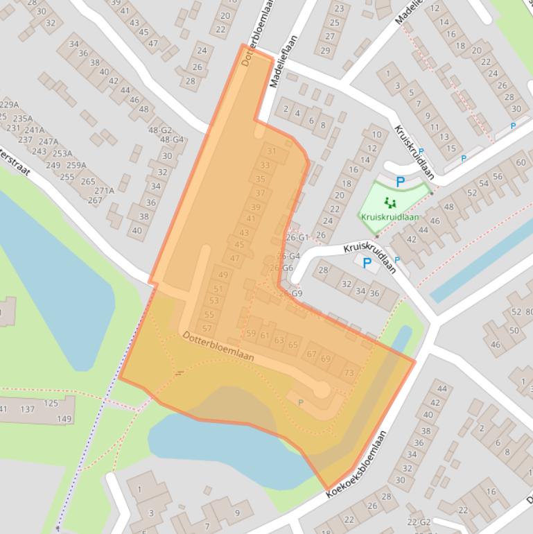 Kaart van postcodegebied 3742ED.