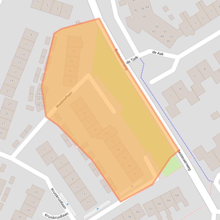 Kaart van postcodegebied 3742ER.