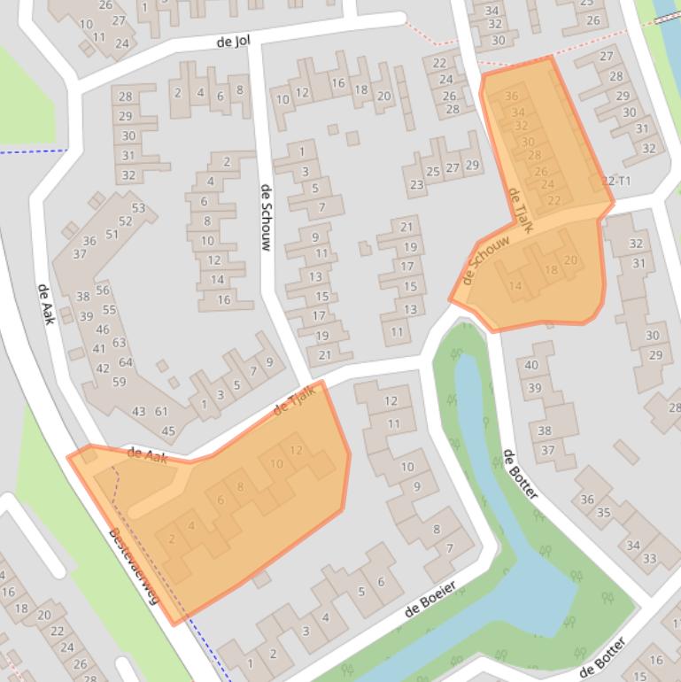 Kaart van postcodegebied 3742GG.