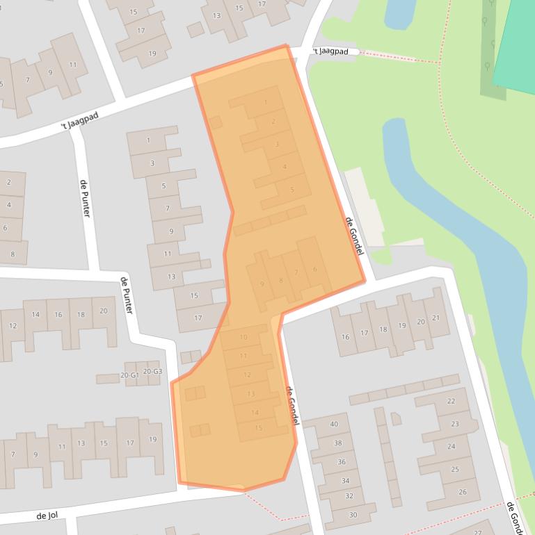 Kaart van postcodegebied 3742GM.