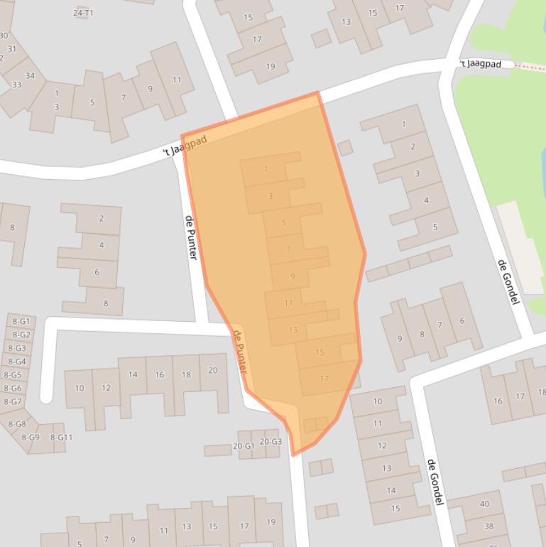 Kaart van postcodegebied 3742GP.