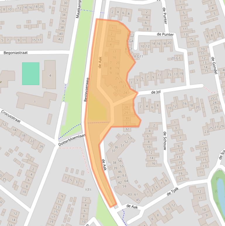 Kaart van postcodegebied 3742GT.