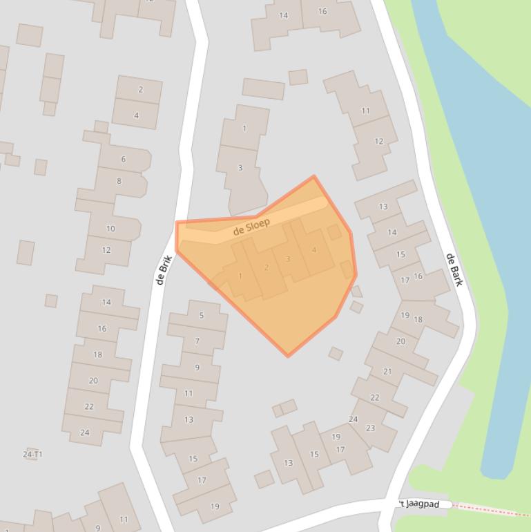 Kaart van postcodegebied 3742HK.