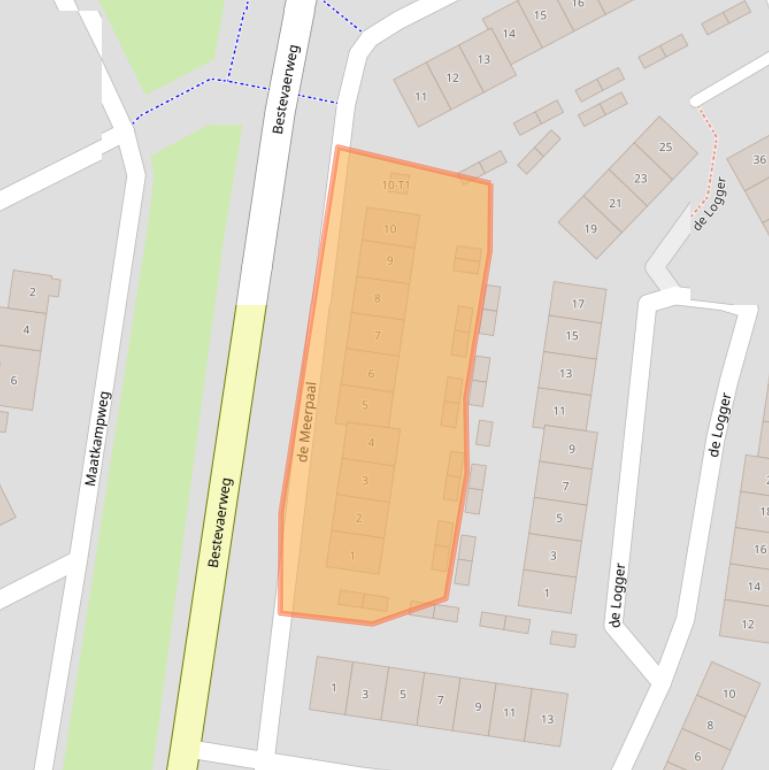 Kaart van postcodegebied 3742HR.