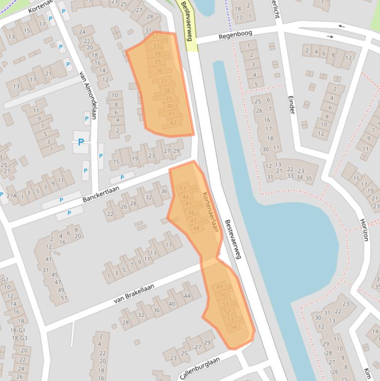 Kaart van postcodegebied 3742MC.