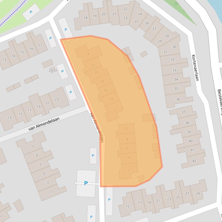 Kaart van postcodegebied 3742ME.