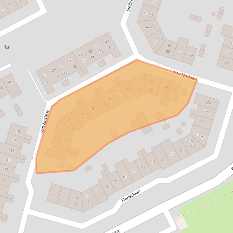 Kaart van postcodegebied 3742ML.