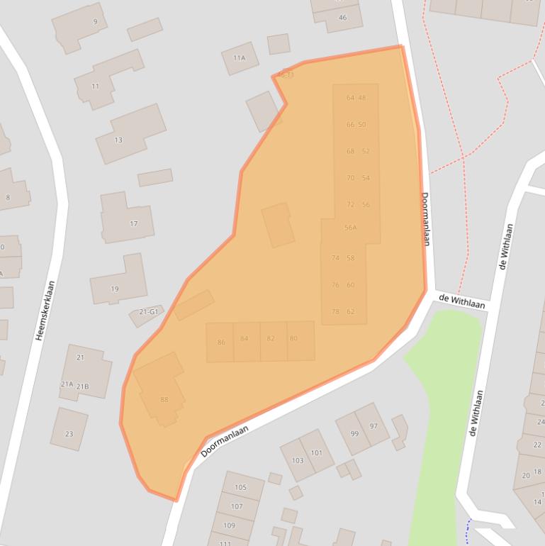 Kaart van postcodegebied 3742PD.