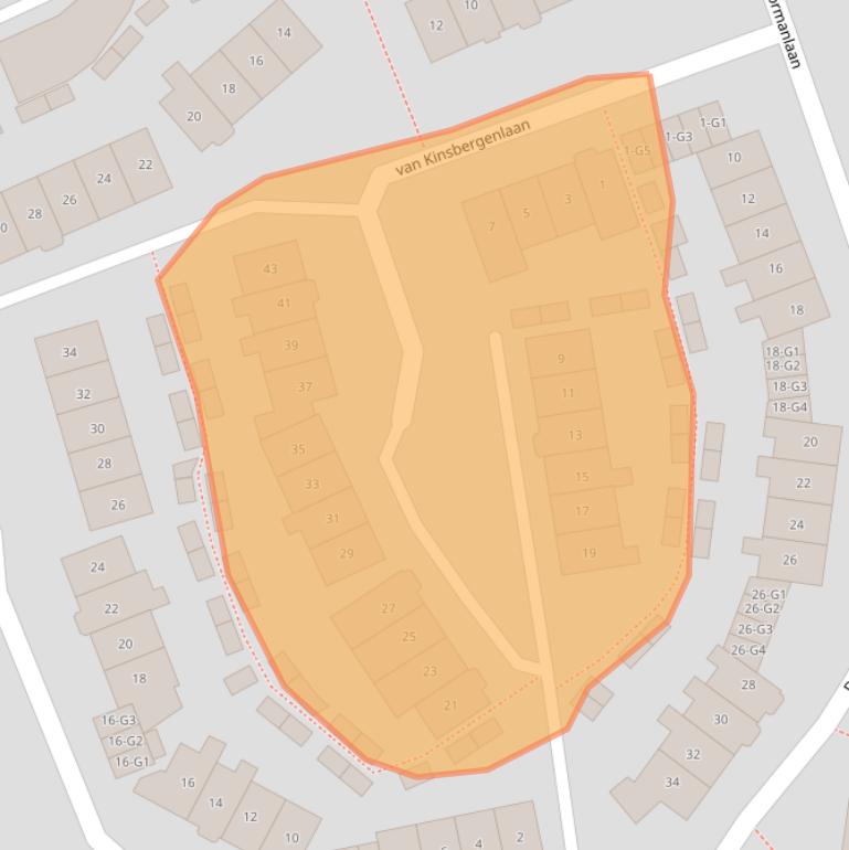 Kaart van postcodegebied 3742PH.