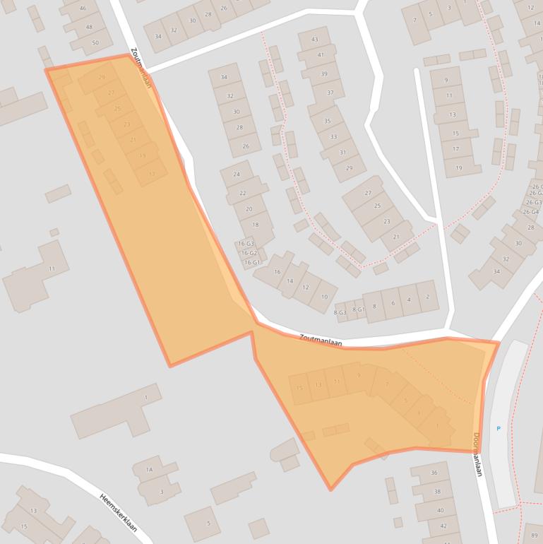 Kaart van postcodegebied 3742PK.