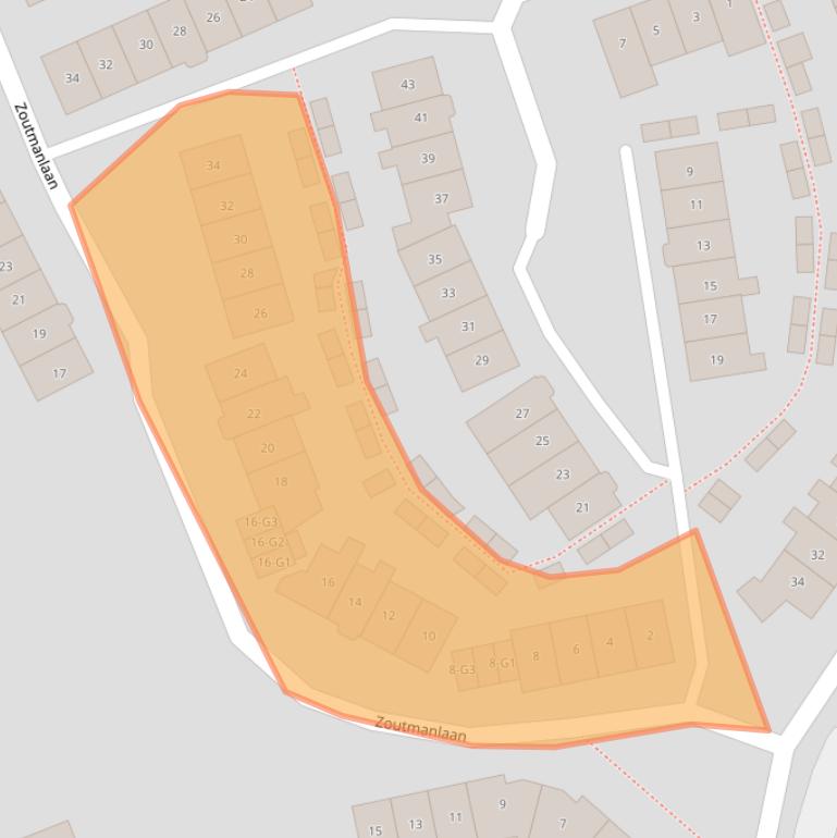 Kaart van postcodegebied 3742PL.