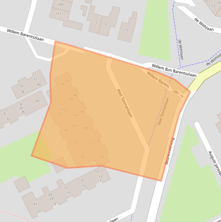 Kaart van postcodegebied 3742PR.