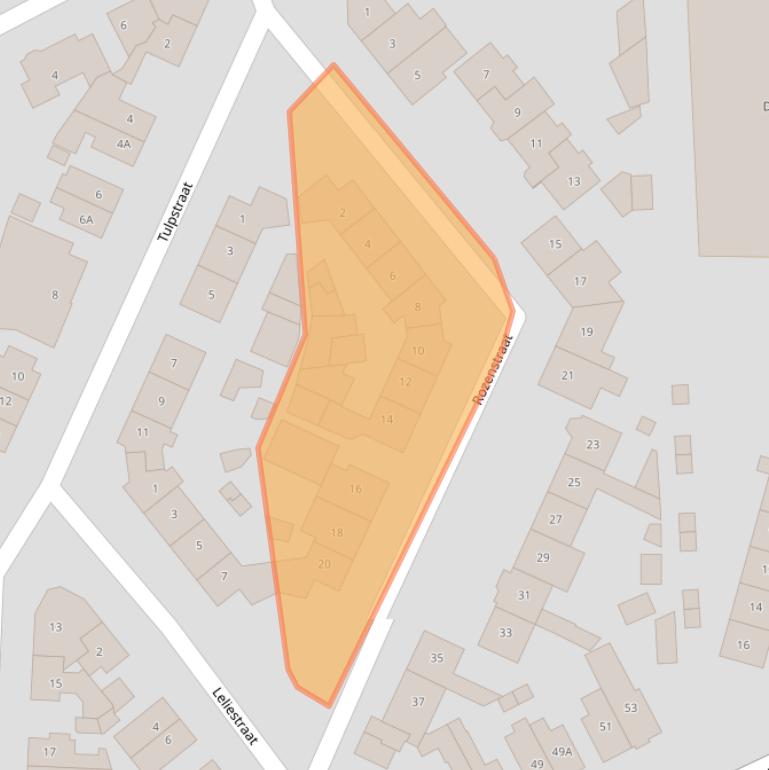 Kaart van postcodegebied 3742RS.