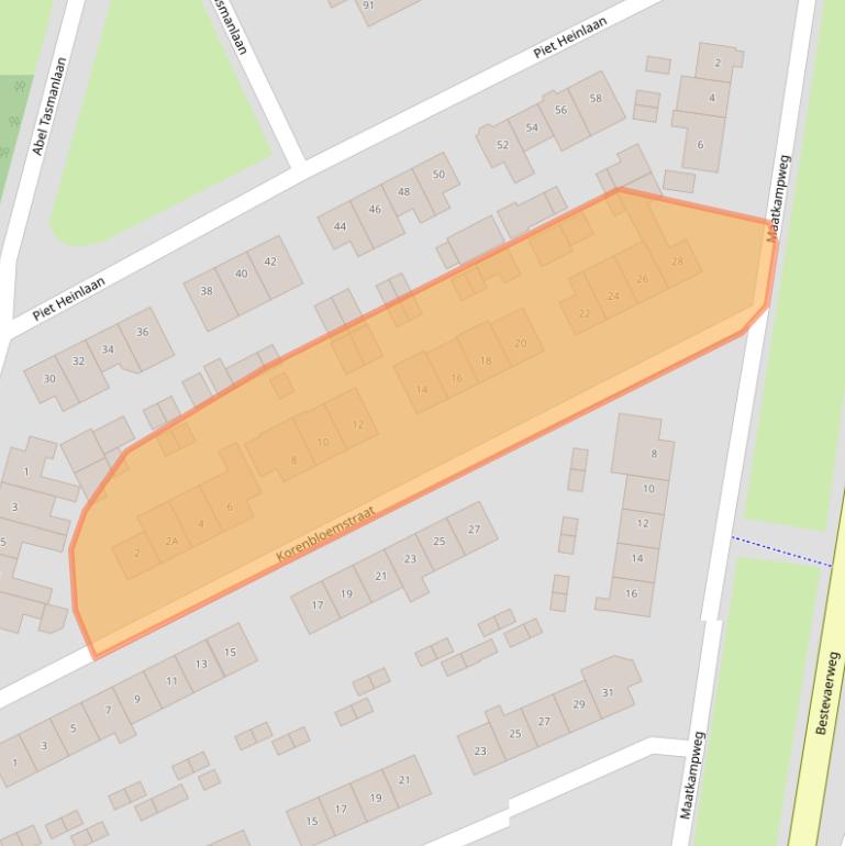 Kaart van postcodegebied 3742RV.