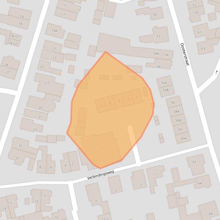 Kaart van postcodegebied 3742SJ.