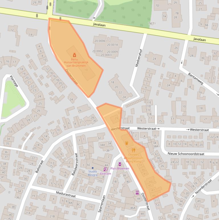 Kaart van postcodegebied 3742SK.