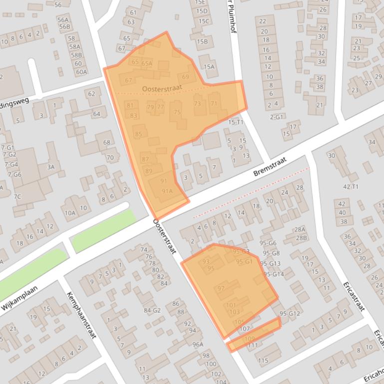 Kaart van postcodegebied 3742SM.