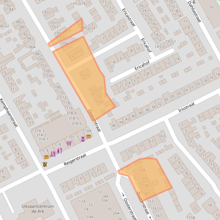Kaart van postcodegebied 3742SN.