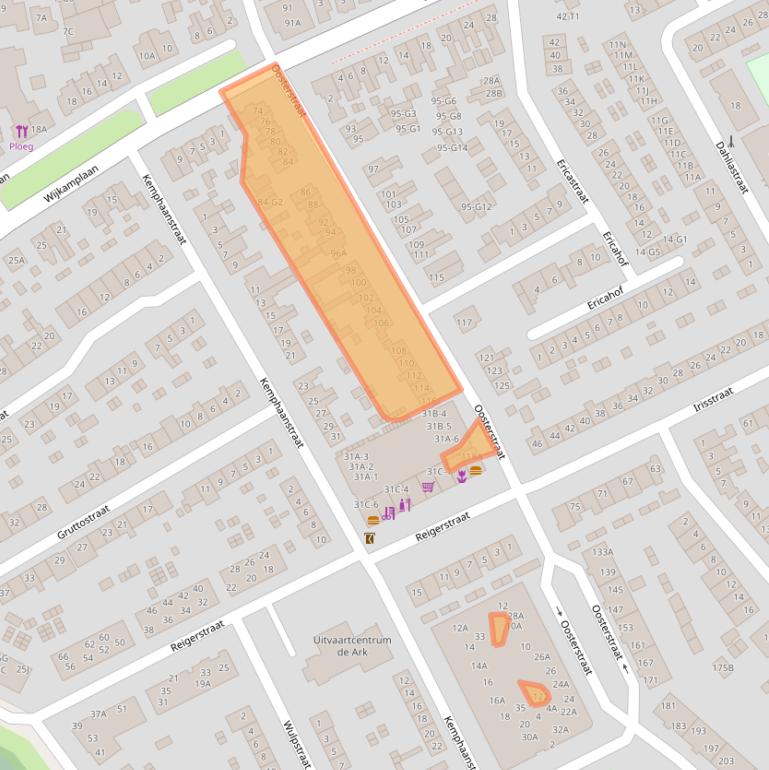 Kaart van postcodegebied 3742SX.