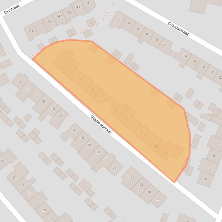 Kaart van postcodegebied 3742TC.