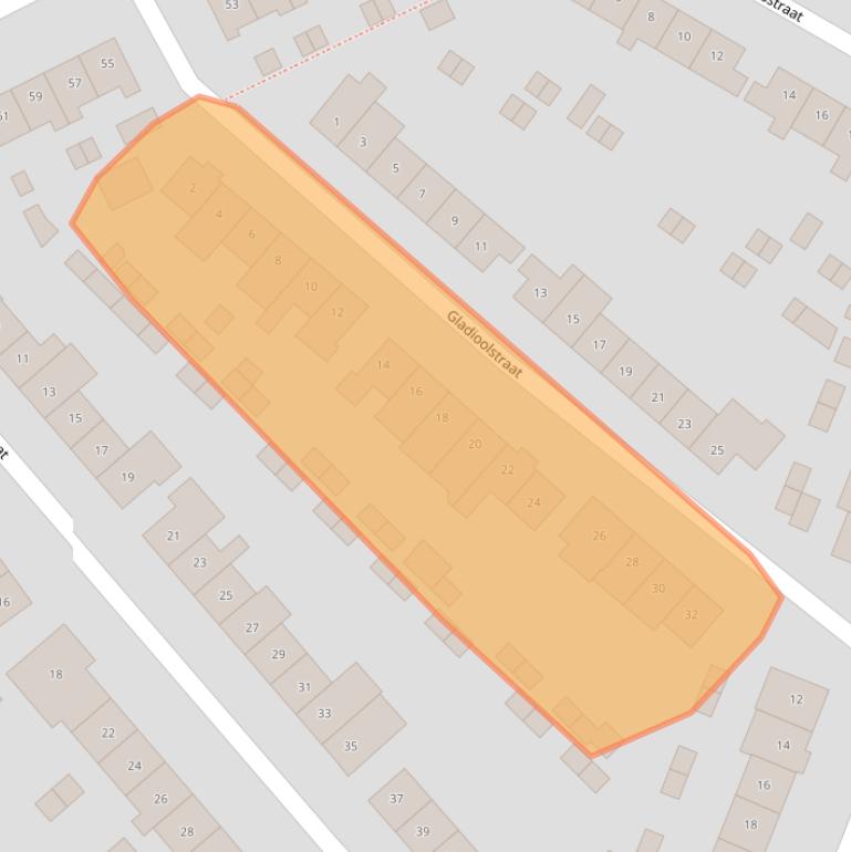 Kaart van postcodegebied 3742TD.