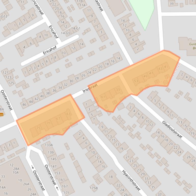 Kaart van postcodegebied 3742TN.