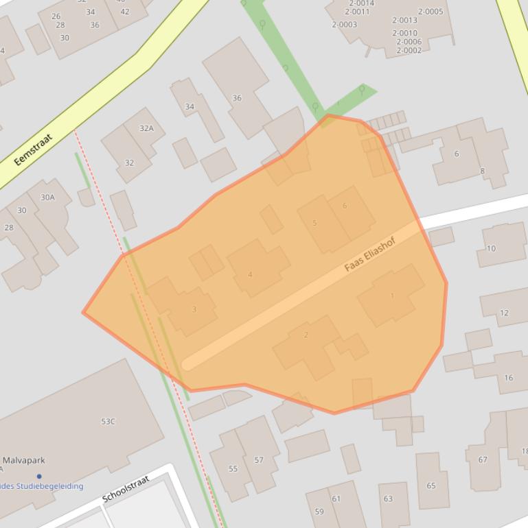 Kaart van postcodegebied 3742TR.