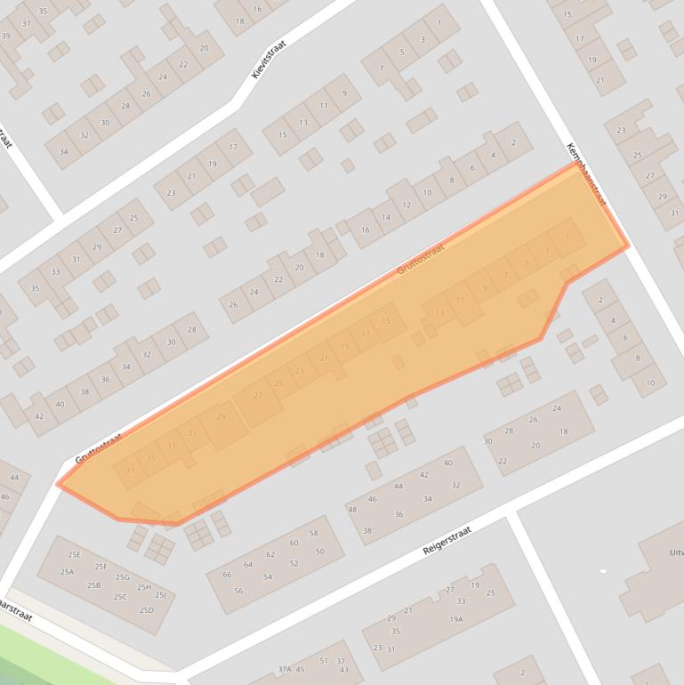 Kaart van postcodegebied 3742VK.