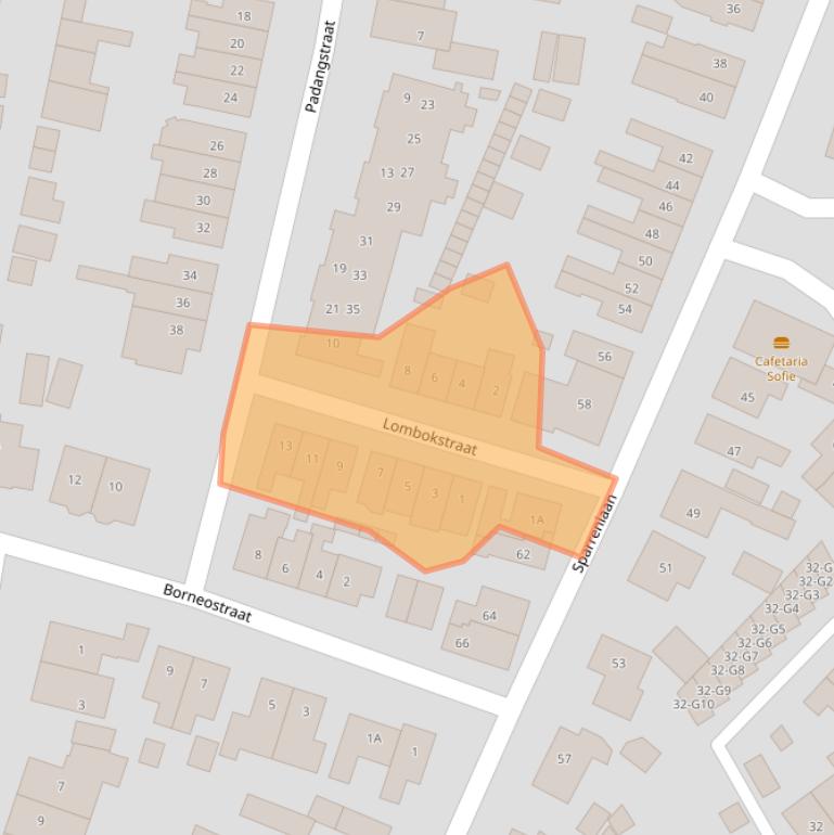 Kaart van postcodegebied 3742WC.