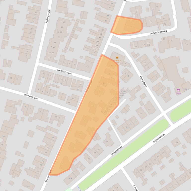 Kaart van postcodegebied 3742WE.