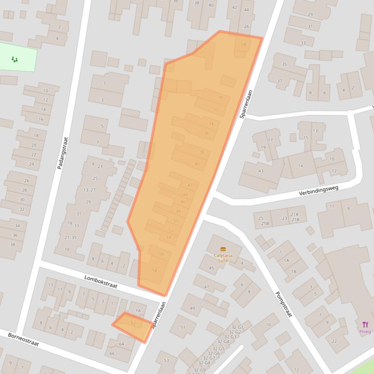 Kaart van postcodegebied 3742WH.