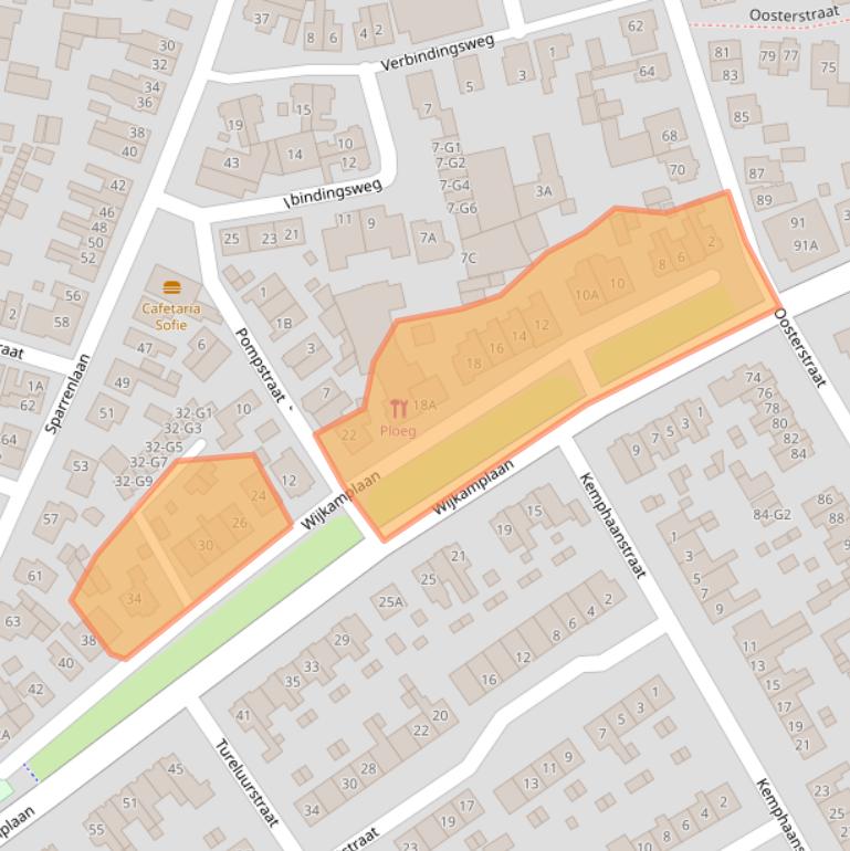 Kaart van postcodegebied 3742WR.