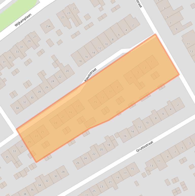 Kaart van postcodegebied 3742WT.