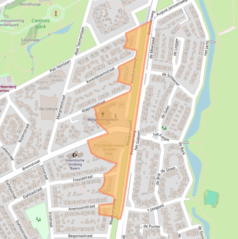 Kaart van postcodegebied 3742XM.