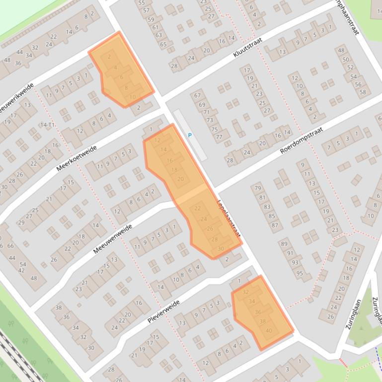 Kaart van postcodegebied 3742XP.