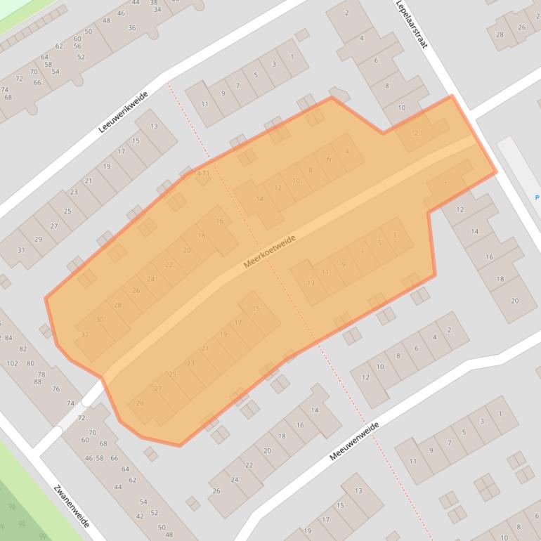 Kaart van postcodegebied 3742XS.