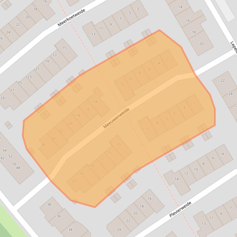 Kaart van postcodegebied 3742XT.