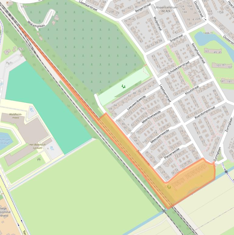 Kaart van postcodegebied 3742XW.