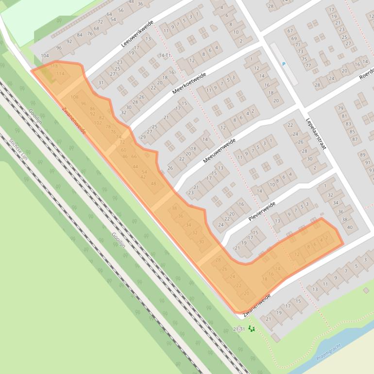 Kaart van postcodegebied 3742XX.