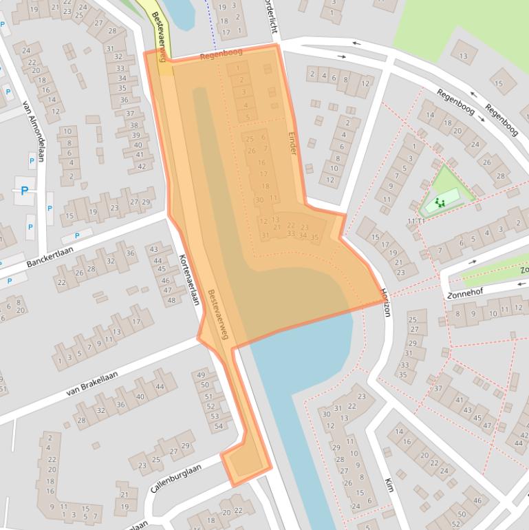 Kaart van postcodegebied 3742ZG.