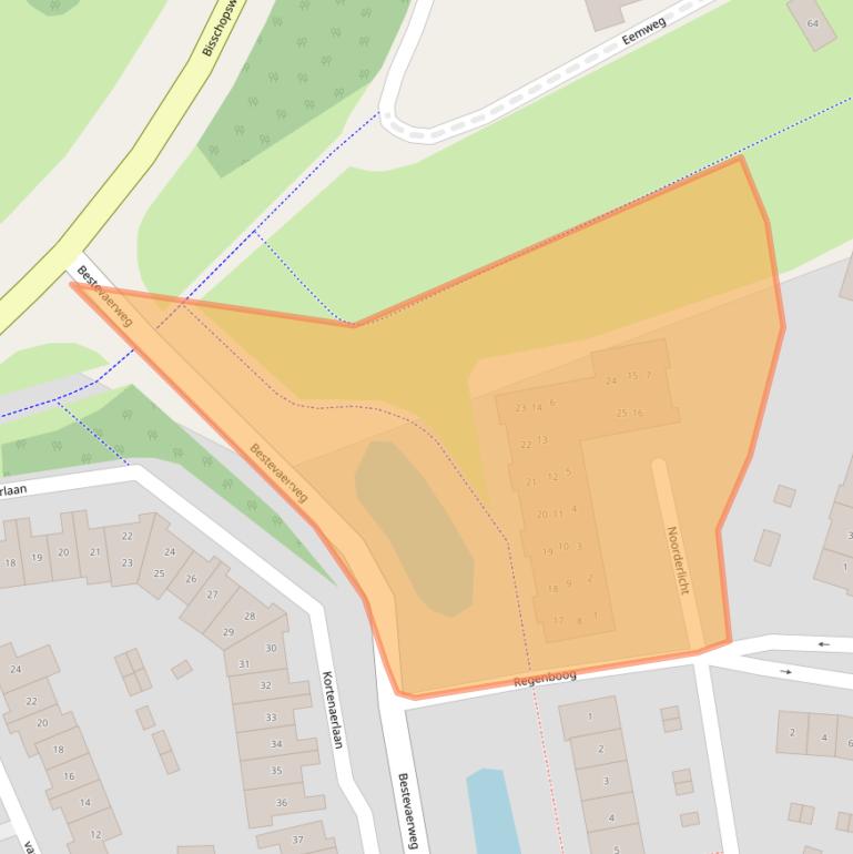 Kaart van postcodegebied 3742ZJ.