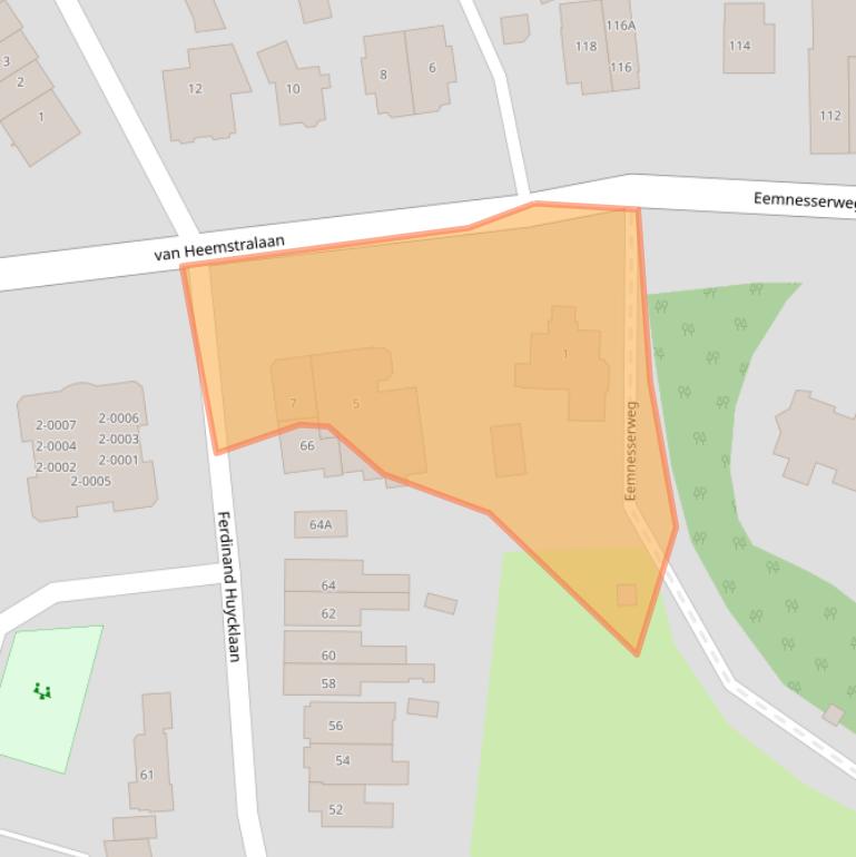 Kaart van postcodegebied 3743AH.