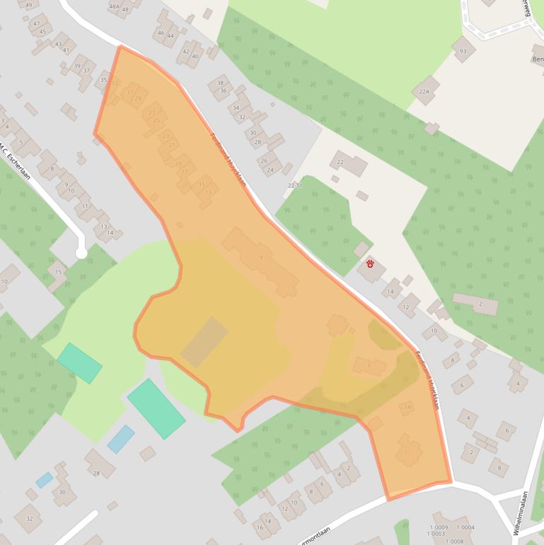 Kaart van postcodegebied 3743AK.