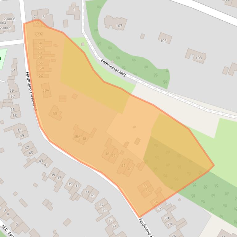 Kaart van postcodegebied 3743AN.