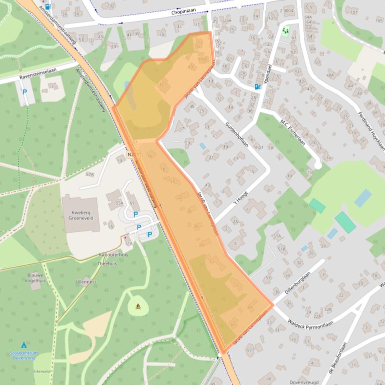 Kaart van postcodegebied 3743AR.