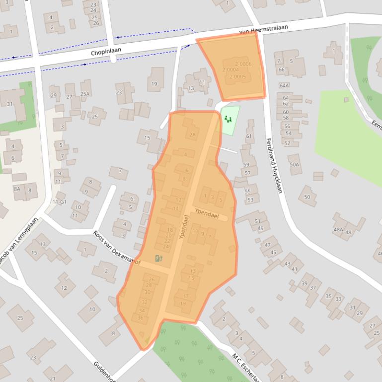 Kaart van postcodegebied 3743AW.