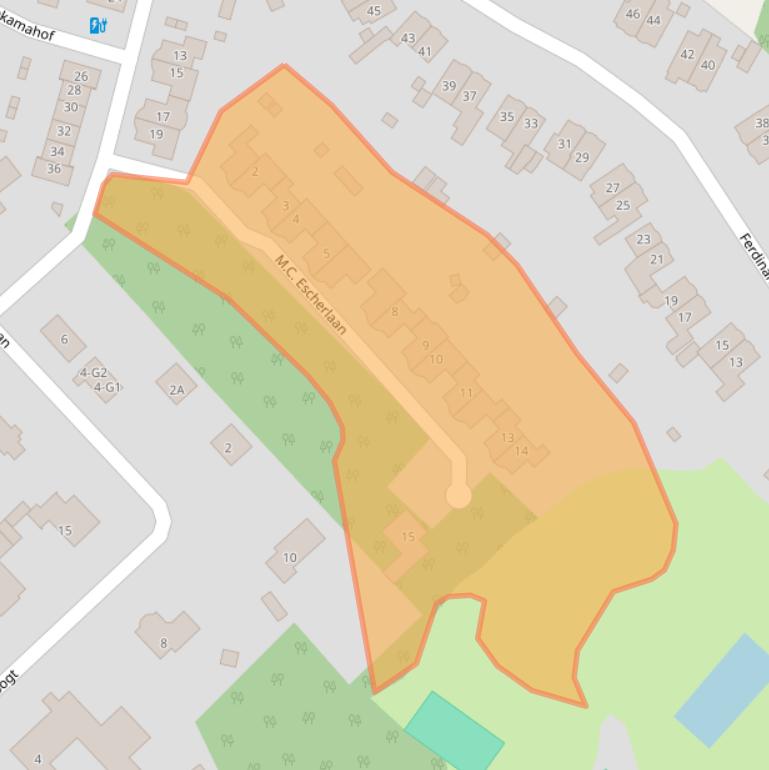 Kaart van postcodegebied 3743AX.