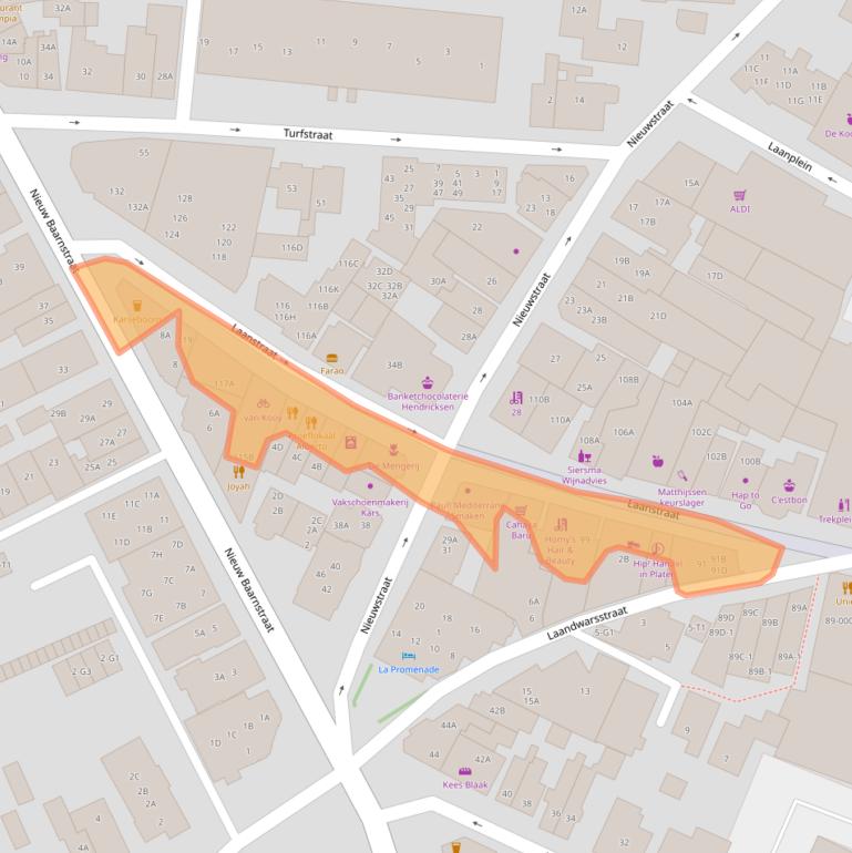Kaart van postcodegebied 3743BD.