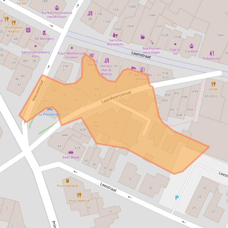 Kaart van postcodegebied 3743BS.