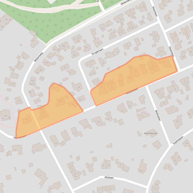 Kaart van postcodegebied 3743CD.